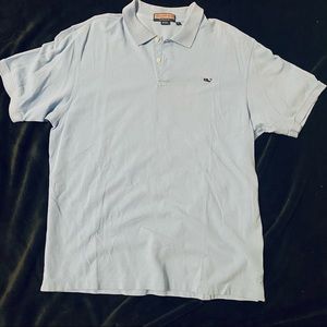 Vineyard Vines Light Blue Classic Cotton Polo - XL